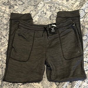Xersion Charcoal Grid Pattern Joggers